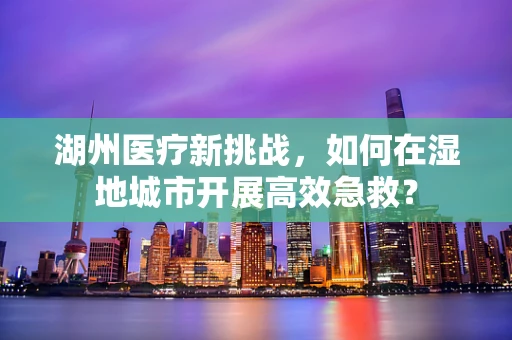 湖州医疗新挑战，如何在湿地城市开展高效急救？