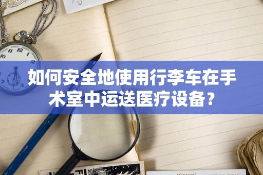 如何安全地使用行李车在手术室中运送医疗设备？