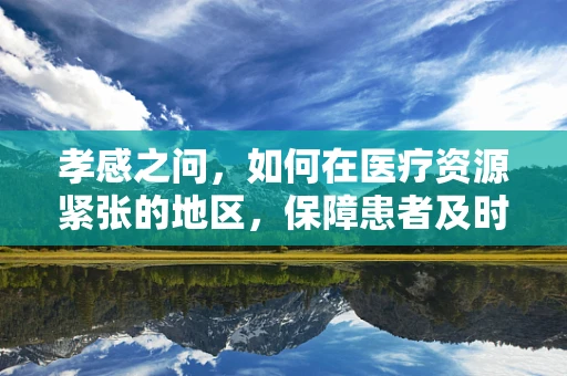 孝感之问，如何在医疗资源紧张的地区，保障患者及时有效的外科治疗？