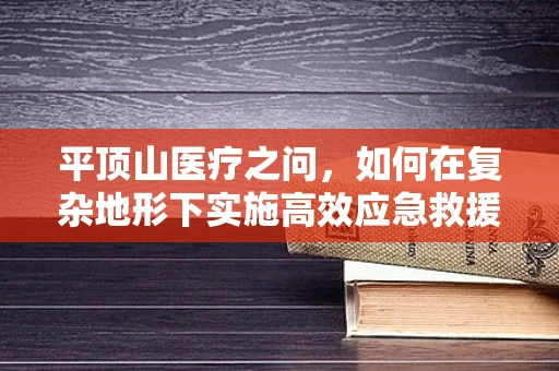 平顶山医疗之问，如何在复杂地形下实施高效应急救援手术？