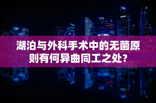 湖泊与外科手术中的无菌原则有何异曲同工之处？