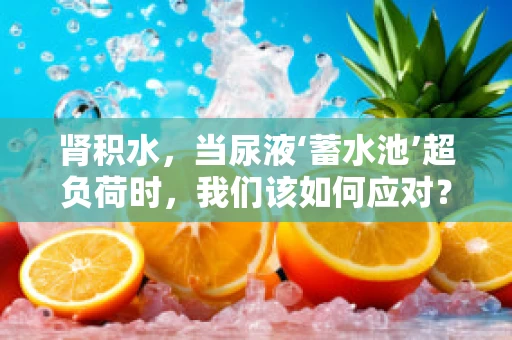 肾积水，当尿液‘蓄水池’超负荷时，我们该如何应对？