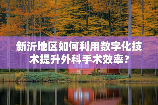 新沂地区如何利用数字化技术提升外科手术效率？