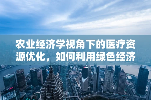 农业经济学视角下的医疗资源优化，如何利用绿色经济理念提升医院运营效率？