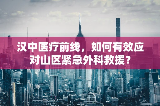 汉中医疗前线，如何有效应对山区紧急外科救援？