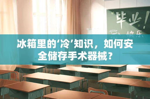 冰箱里的‘冷’知识，如何安全储存手术器械？