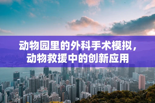 动物园里的外科手术模拟，动物救援中的创新应用