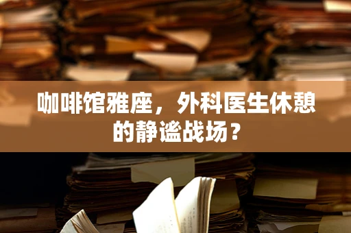 咖啡馆雅座，外科医生休憩的静谧战场？