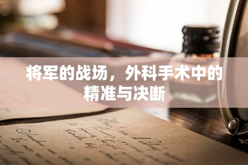 将军的战场，外科手术中的精准与决断